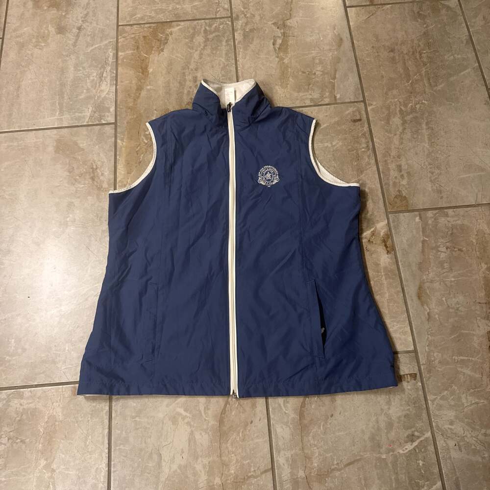 PGA Championship Golf Club Navy Blue Full Zip Vest